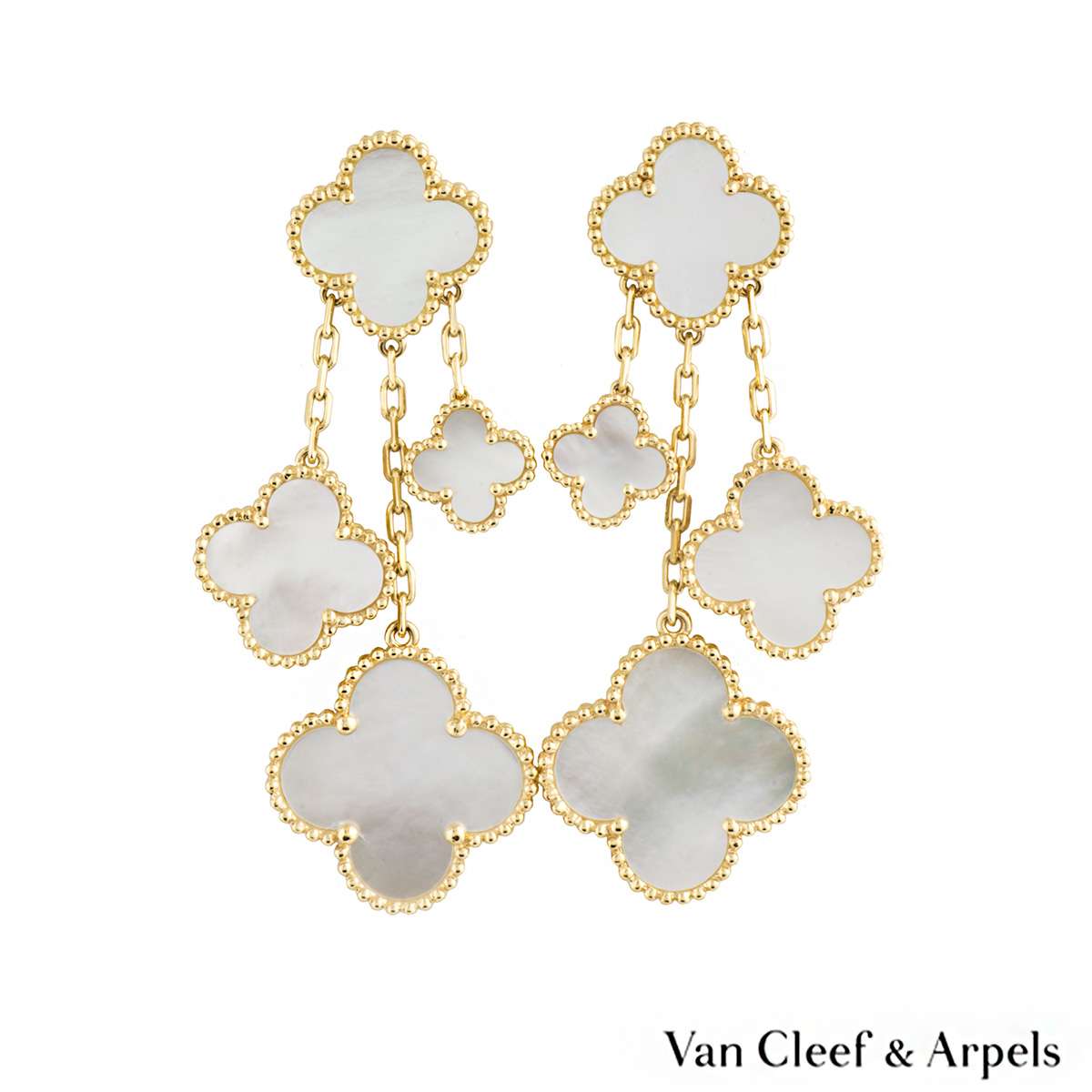 Van Cleef & Arpels Magic Alhambra 【Van Cleef&Arpels】3motifs Magic Alhambra  earrings VCARN18800